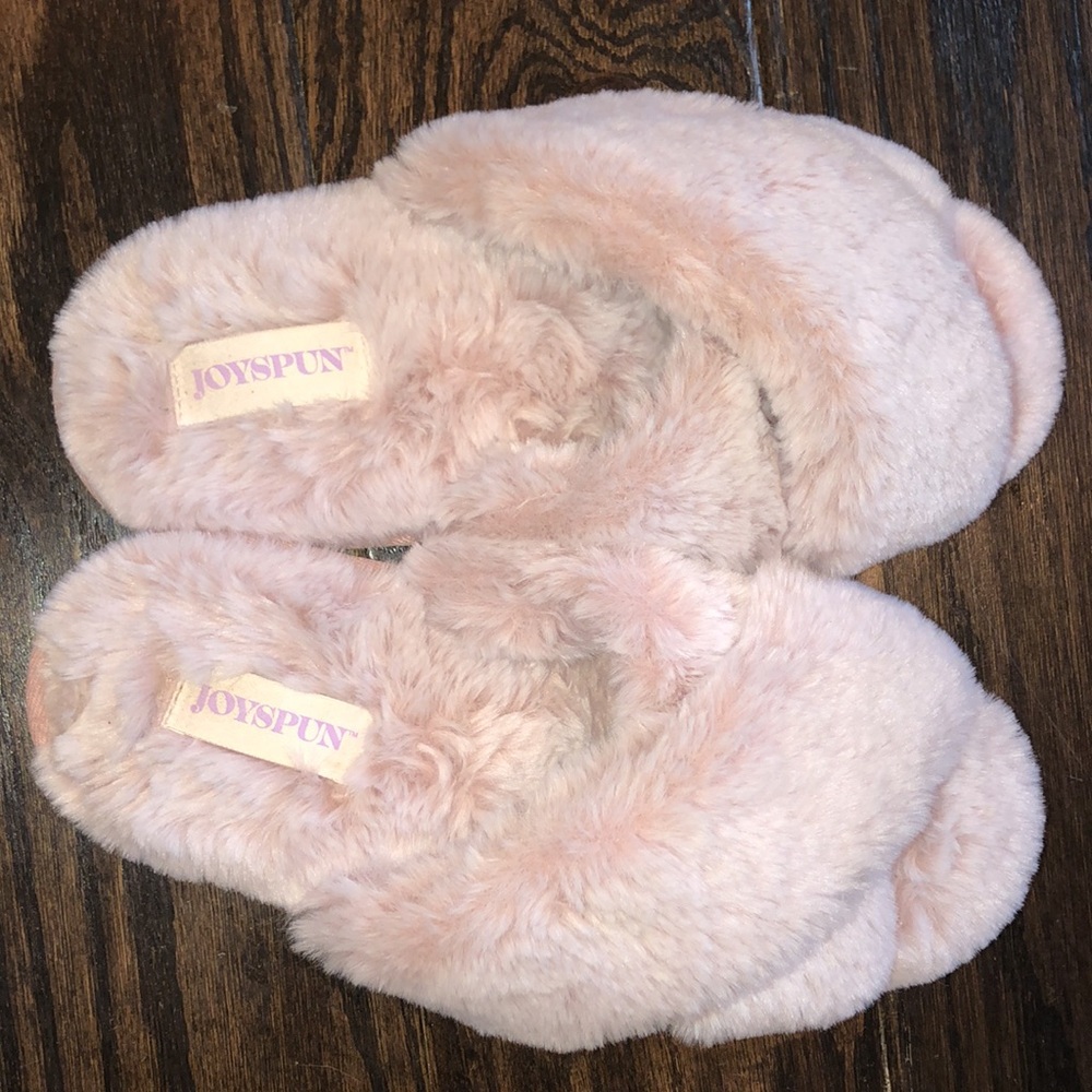 JOYSPUN soft cozy slippers size 8 dusty rose color - Picture 3 of 4